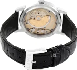 Saxonia Silverfärgad/Läder Ø39 mm