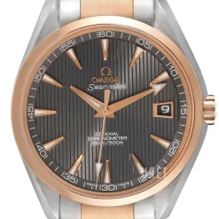 Seamaster Aqua Terra Chronometer Grå/18 karat roséguld Ø41.5 mm