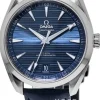 Seamaster Aqua Terra 150M Blå/Läder Ø41 mm