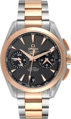 Seamaster Aqua Terra 150m Co-Axial Chronograph GMT 43mm Grå/Stål Ø43 mm