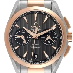 Seamaster Aqua Terra 150m Co-Axial Chronograph GMT 43mm Grå/Stål Ø43 mm