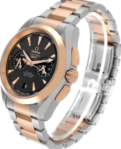 Seamaster Aqua Terra 150m Co-Axial Chronograph GMT 43mm Grå/Stål Ø43 mm