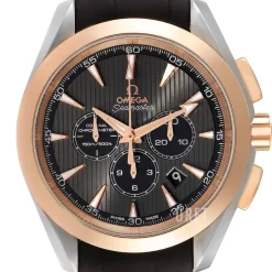 Seamaster Aqua Terra 150m Co-Axial Chronograph 44mm Grå/Läder Ø44 mm