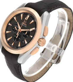 Seamaster Aqua Terra 150m Co-Axial Chronograph 44mm Grå/Läder Ø44 mm