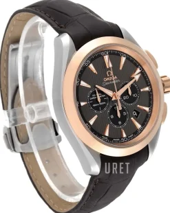 Seamaster Aqua Terra 150m Co-Axial Chronograph 44mm Grå/Läder Ø44 mm