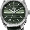 Seamaster Aqua Terra 150M Grön/Läder Ø41 mm