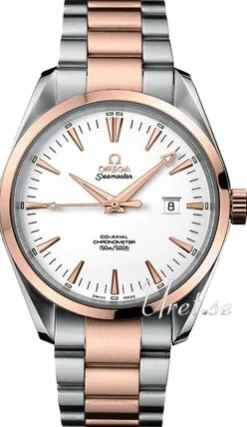 Seamaster Aqua Terra Vit/Stål Ø39 mm