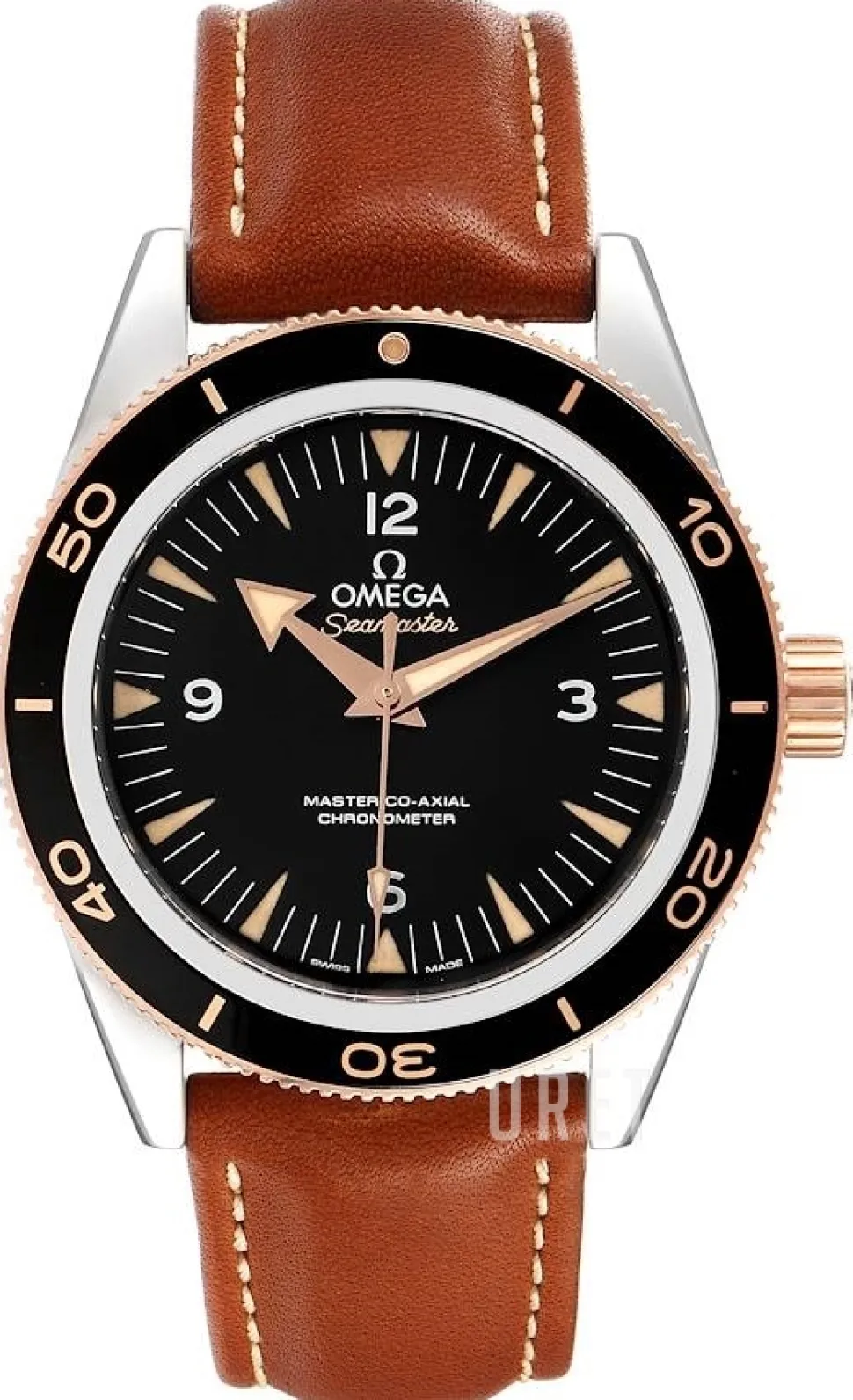 Seamaster Diver 300m Master Co-Axial 41mm Svart/Läder Ø41 mm