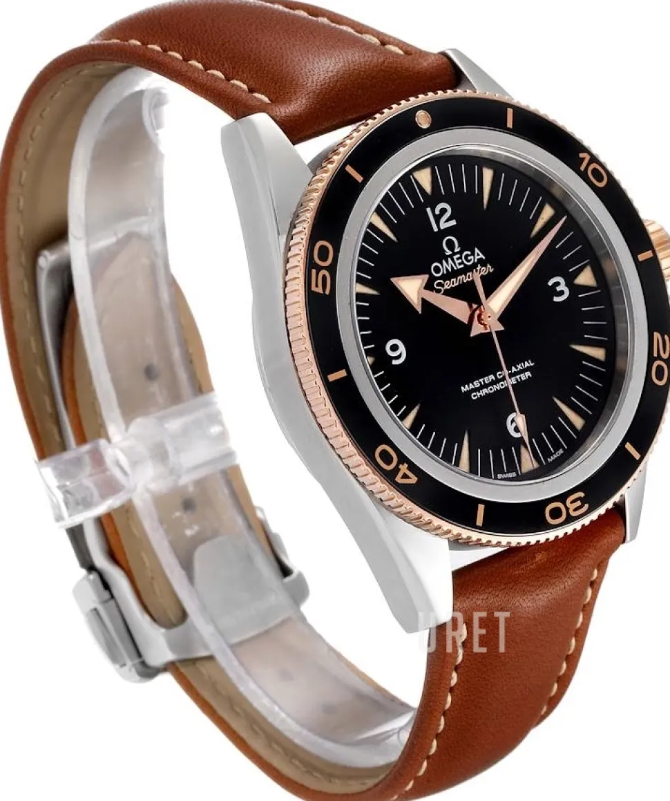 Seamaster Diver 300m Master Co-Axial 41mm Svart/Läder Ø41 mm