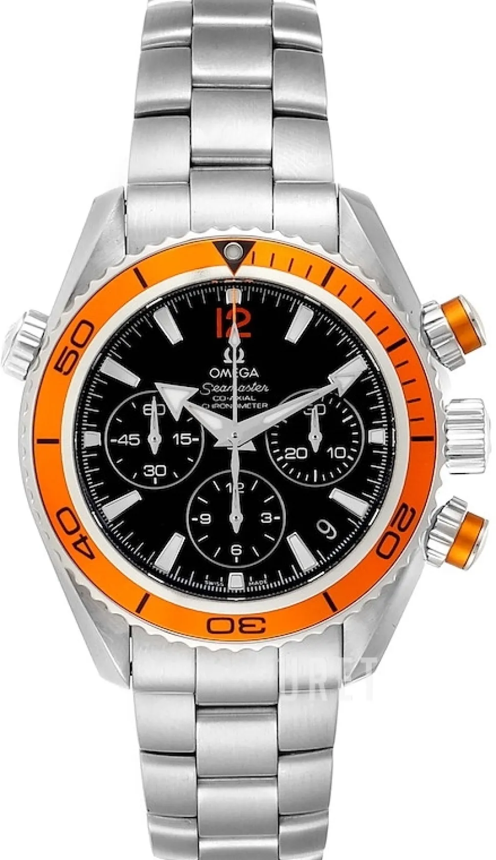 Seamaster Planet Ocean Chrono Svart/Stål Ø37.5 mm