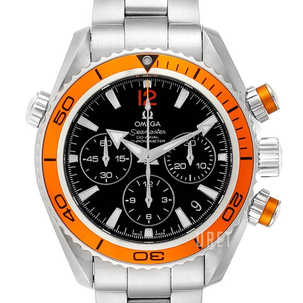 Seamaster Planet Ocean Chrono Svart/Stål Ø37.5 mm