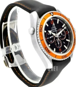 Seamaster Planet Ocean Chrono Svart/Gummi Ø45.5 mm