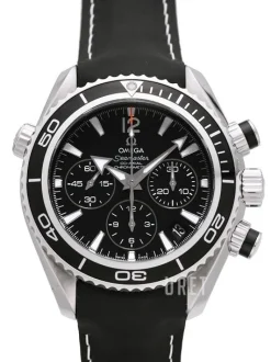 Seamaster Planet Ocean Chrono Svart/Läder Ø37.5 mm