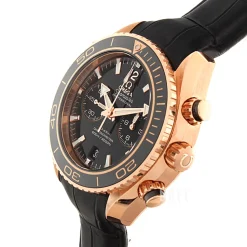 Seamaster Planet Ocean 600m Co-Axial Chronograph 45.5mm Svart/Läder Ø45.5 mm