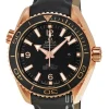 Seamaster Planet Ocean 600m Co-Axial 37.5mm Svart/Läder Ø37.5 mm