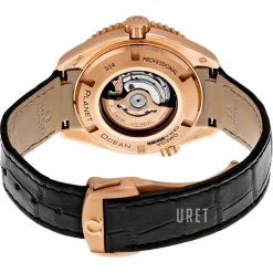 Seamaster Planet Ocean 600m Co-Axial 37.5mm Svart/Läder Ø37.5 mm