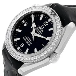 Seamaster Planet Ocean Svart/Läder Ø42 mm