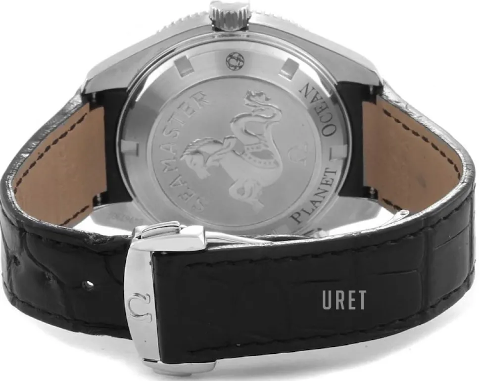 Seamaster Planet Ocean Svart/Läder Ø42 mm