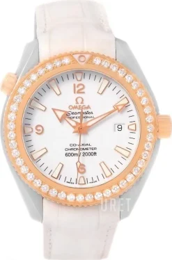 Seamaster Planet Ocean Vit/Läder Ø42 mm