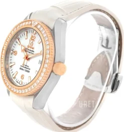 Seamaster Planet Ocean Vit/Läder Ø42 mm