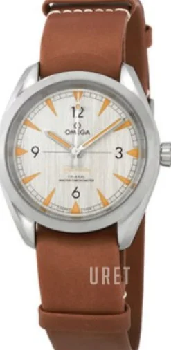 Seamaster Railmaster Grå/Läder Ø40 mm