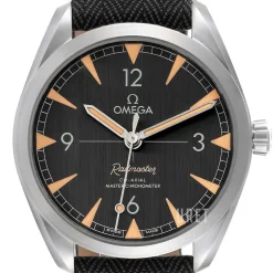 Seamaster Railmaster Svart/Läder Ø40 mm