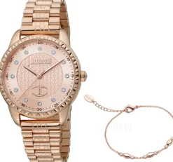 Set Emozioni Roséguldstonad/Roséguldstonat stål Ø34 mm