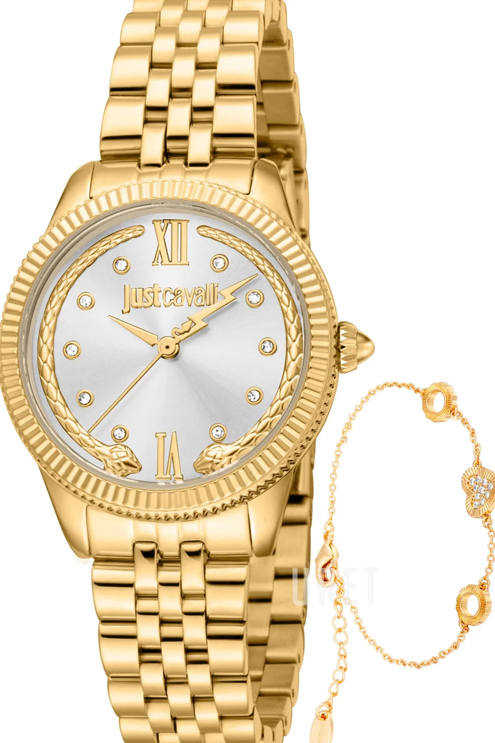 Set Silverfärgad/Guldtonat stål Ø30 mm