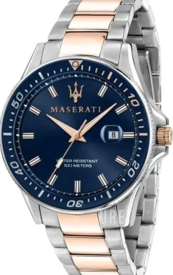 Sfida Blå/Roséguldstonat stål Ø44 mm