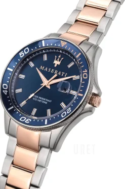 Sfida Blå/Roséguldstonat stål Ø44 mm