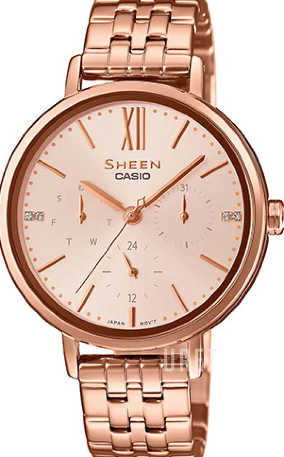 Sheen Roséguldstonad/Roséguldstonat stål Ø43 mm