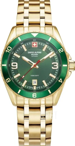 Sierra Grön/Guldtonat stål Ø42 mm