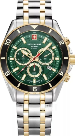 Sierra Grön/Gulguldtonat stål Ø43 mm