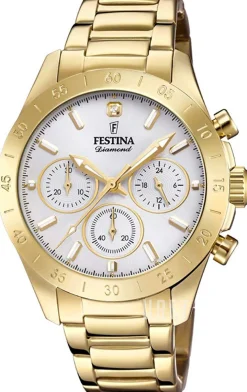 Silverfärgad/Gulguldtonat stål Ø38.5 mm