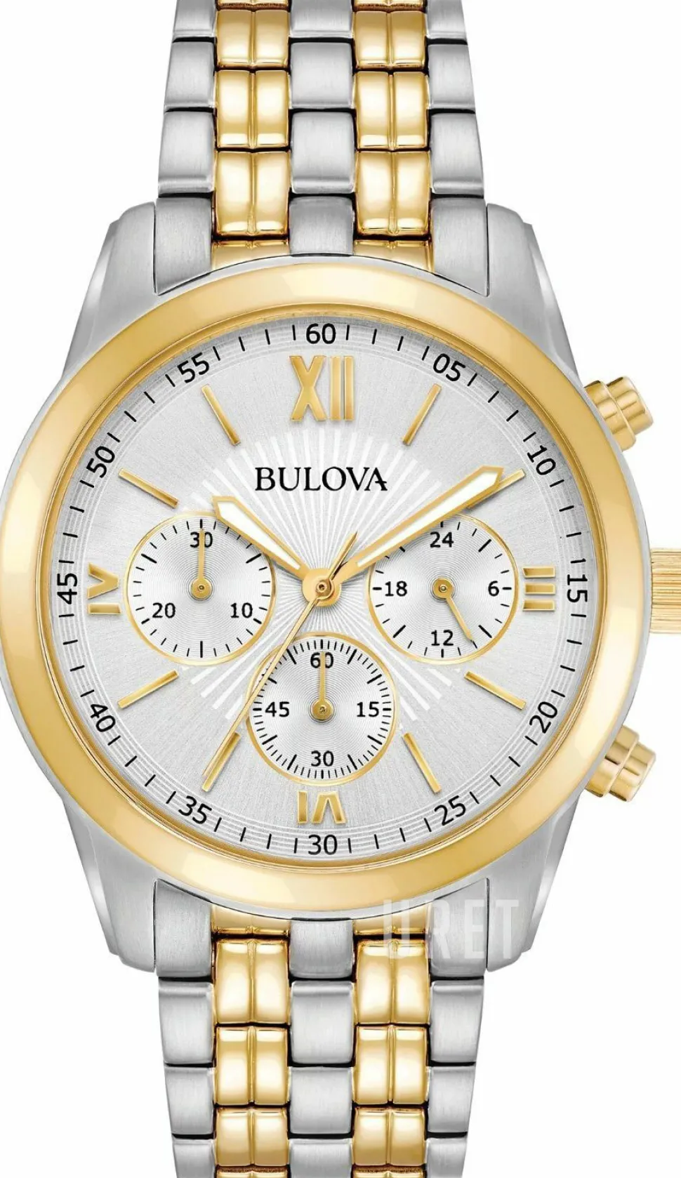 Silverfärgad/Gulguldtonat stål Ø40 mm