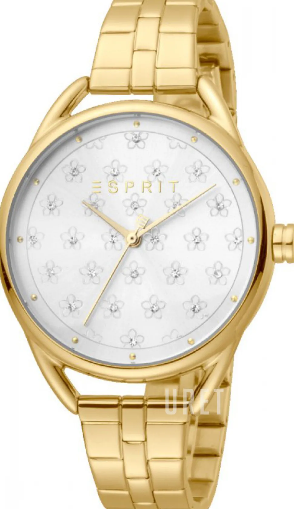 Silverfärgad/Gulguldtonat stål Ø36 mm