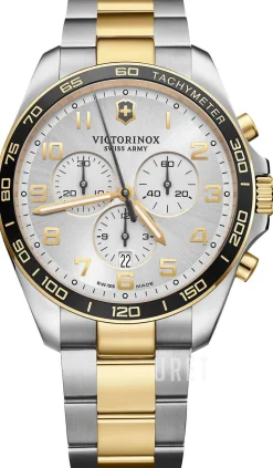 Silverfärgad/Gulguldtonat stål Ø42 mm