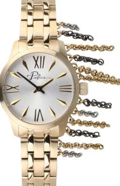 Silverfärgad/Gulguldtonat stål Ø33 mm