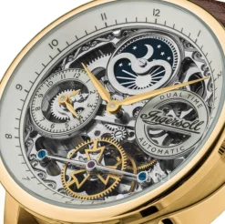 Silverfärgad/Läder Ø42 mm