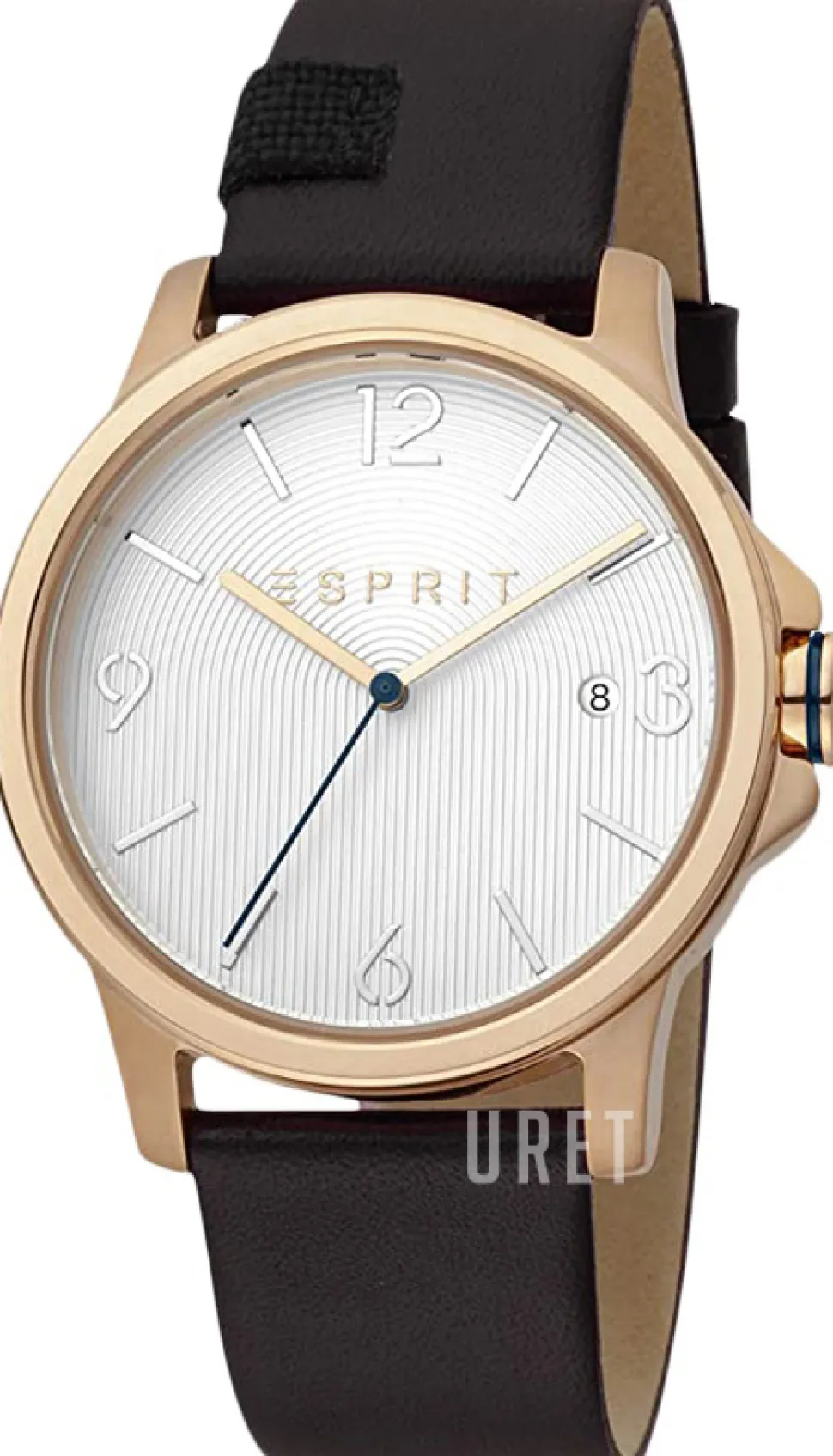 Silverfärgad/Läder Ø40 mm