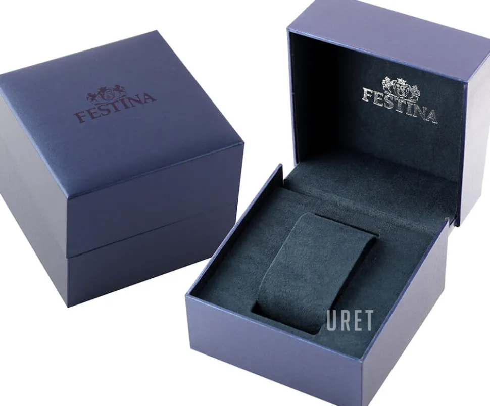 Silverfärgad/Läder Ø44 mm