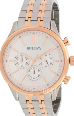 Silverfärgad/Roséguldstonat stål Ø42 mm