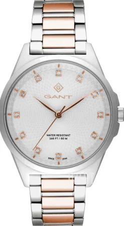 Silverfärgad/Roséguldstonat stål Ø38 mm