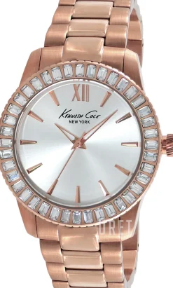 Silverfärgad/Roséguldstonat stål Ø39 mm