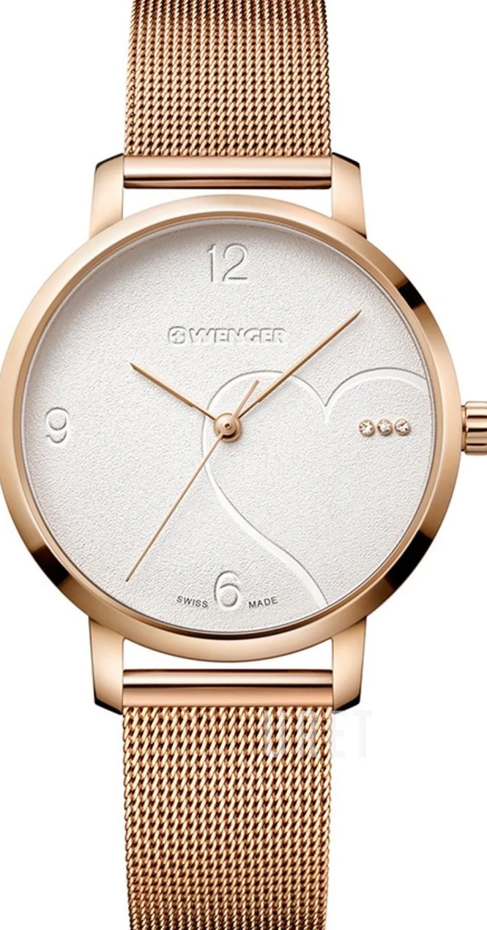 Silverfärgad/Roséguldstonat stål Ø38 mm