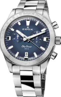 Skydiver Blå/Stål Ø40 mm