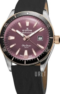 Skydiver Lila/Läder Ø38 mm