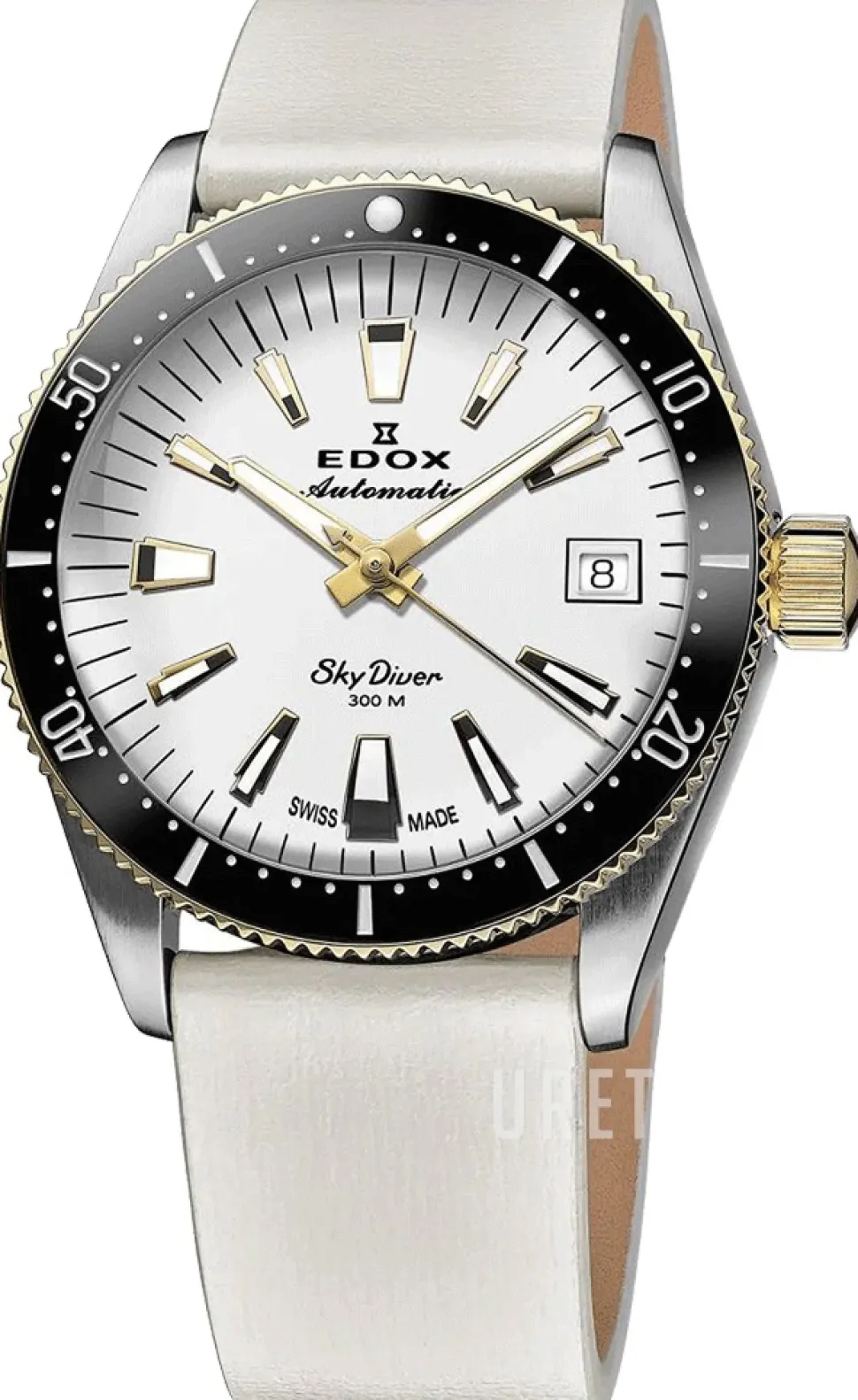 Skydiver Silverfärgad/Läder Ø38 mm