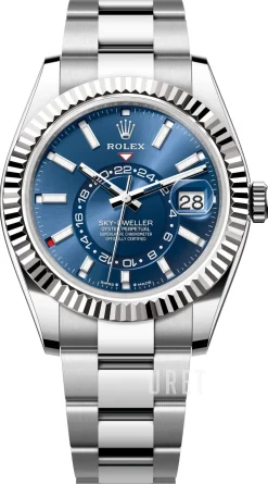 Sky-Dweller Blå/Stål Ø42 mm