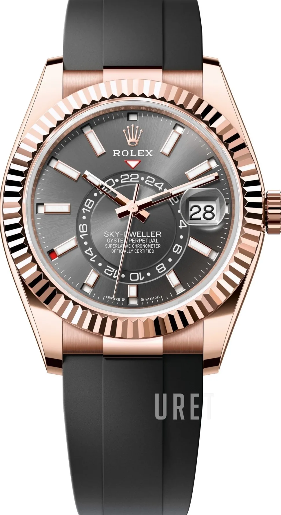 Sky-Dweller Grå/Gummi Ø42 mm